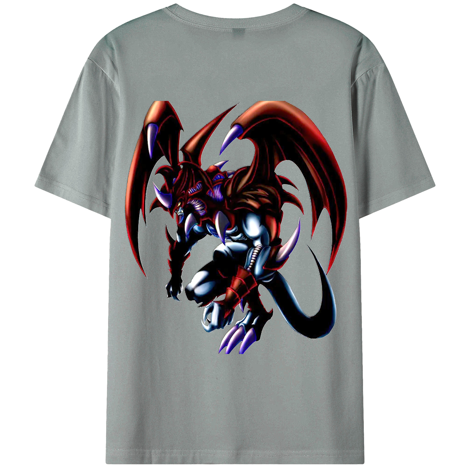 （画像用） 遊☆戯☆王 Yu-Gi-Oh! 綿100％ メンズ半袖Tシャツ（バックプリント） 通気性